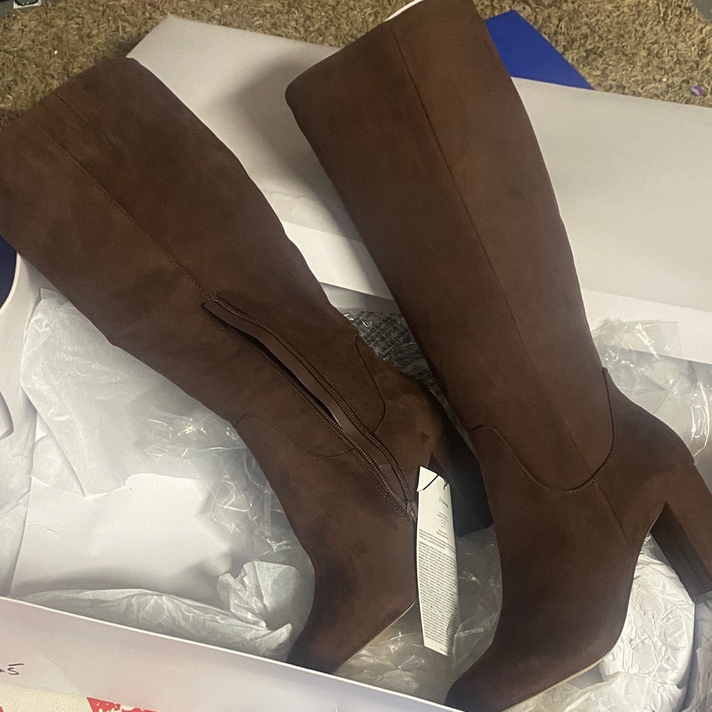 Brown Knee-High Boots